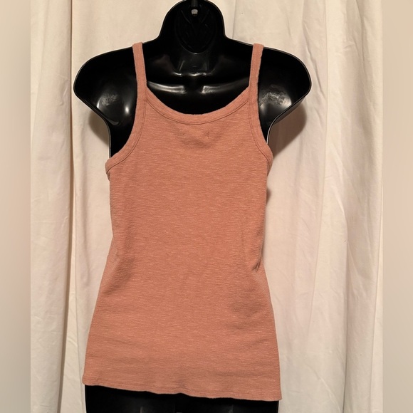 Madewell Whisper Cotton Scoopneck Tank Top Mauve Women's Sz M - Picture 3 of 5
